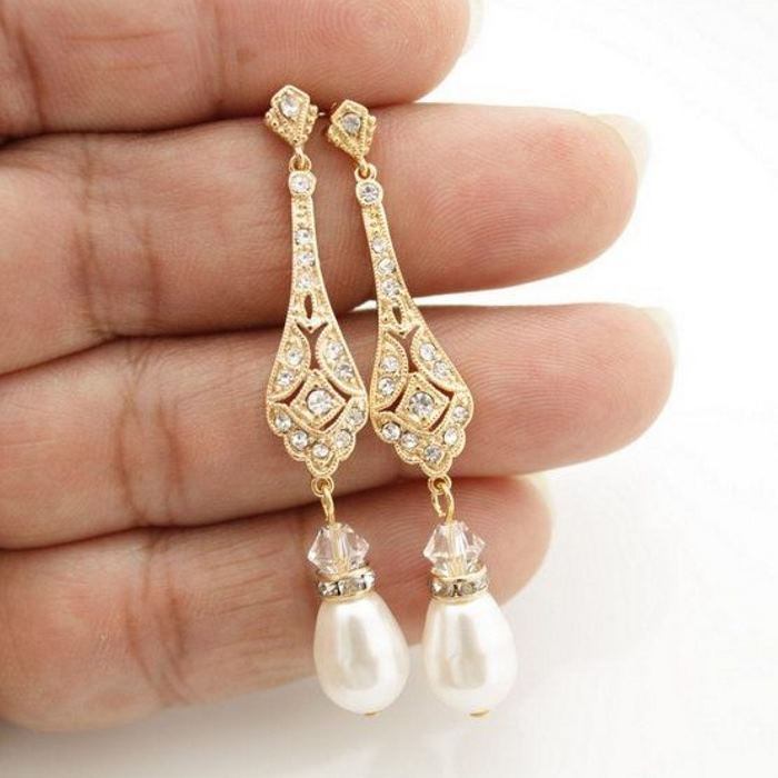 the appeal of vintage bridal earrings